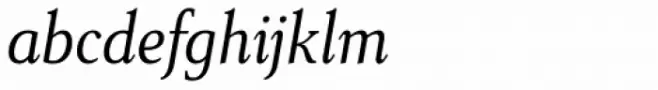 Senlot Serif Condensed Book Italic