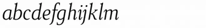 Senlot Serif Condensed Light Italic