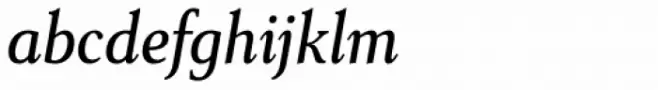Senlot Serif Condensed Medium Italic