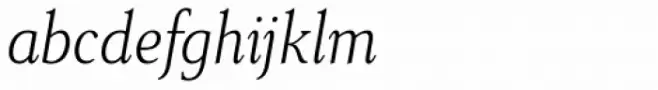 Senlot Serif Condensed Thin Italic