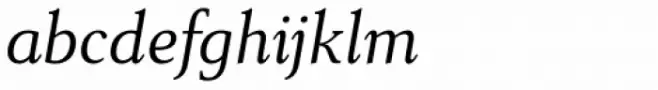 Senlot Serif Extended Book Italic