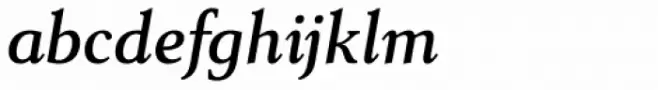 Senlot Serif Extended Demi Italic