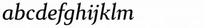 Senlot Serif Extended Medium Italic