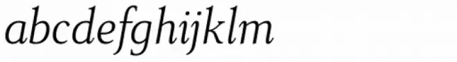 Senlot Serif Norm Light Italic