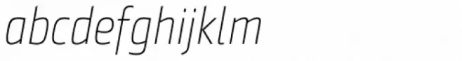 Sentico Sans DT Cond Thin Italic