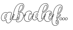 Septhia Outline Italic