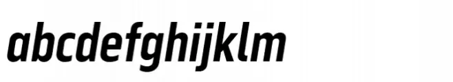 Serca Condensed Semi Bold Italic