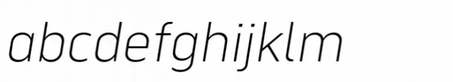 Serca Extra Light Italic