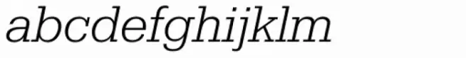 Serifa 46 Light Italic