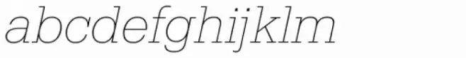 Serifa BEF XLight Italic