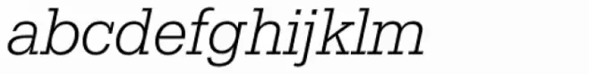 Serifa SB Light Italic