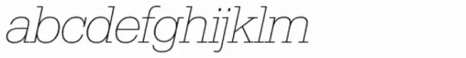 Serifa SH ExtraLight Italic