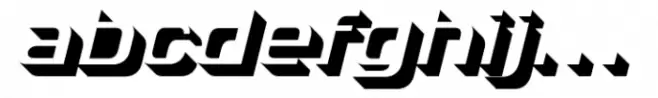 Shad Bold Expanded Italic