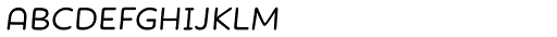Showcase Sans Mini Italic