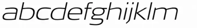 Signa Pro-Extd ExtraLight Italic