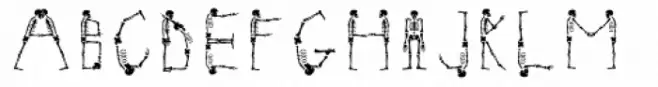 Skeleton Alphabet
