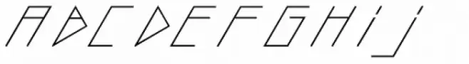Slanted ITALIC shift Light