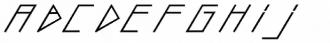 Slanted ITALIC shift SemiBold