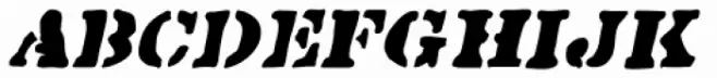 Sloppy Stencil Oblique JNL