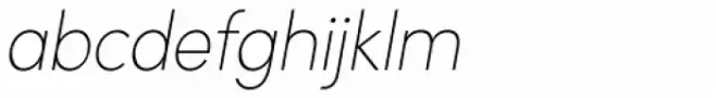 Sofia Pro Condensed UltraLight Italic