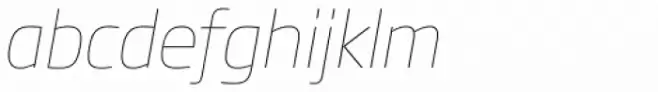 Soho Gothic Std Thin Italic