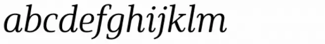 Solitas Serif Norm Book Italic
