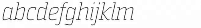 Sommet Slab Thin Italic