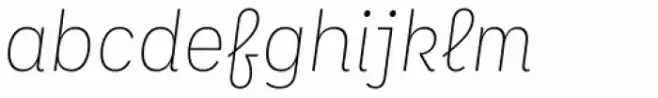 Spock Essential Alt2 Ultra Light Italic