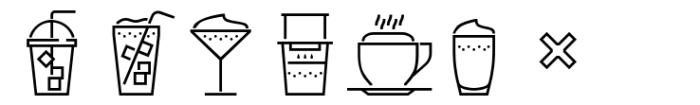 Square Line Icons Coffee Coffee 1