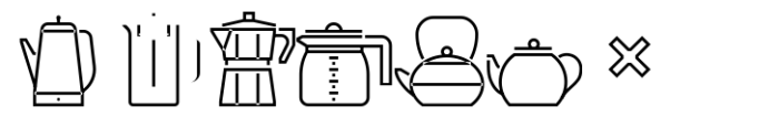 Square Line Icons Coffee Coffee 2