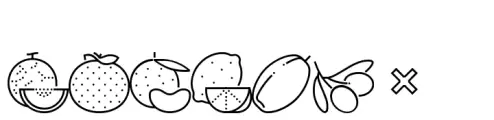 Square Line Icons Food Greens 3