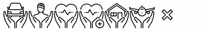 Square Line Icons Insurance Insur 1