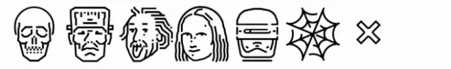 Square Line Icons People Port