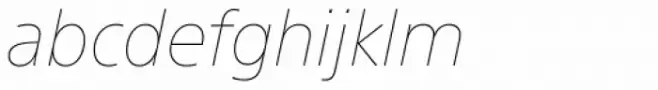 SST Ultra Light Italic
