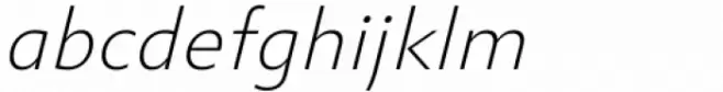 Statement Sans Extra Light Italic