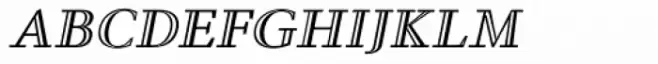 Steinburg Modern Inline Bold Oblique