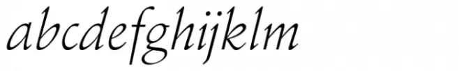 Stempel Schneidler LT Light Italic