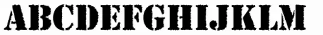 Stencil Antiqua AI Rough