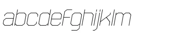 Stepback ExtraLight Italic