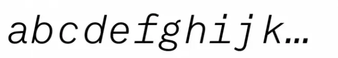 Suffix Light Italic
