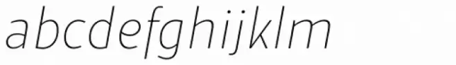 Suit Sans Pro Ultra Light Italic