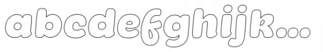 Superpop Outline Italic