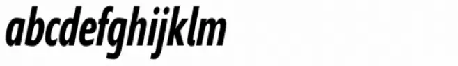 Supra Compressed DemiBold Italic