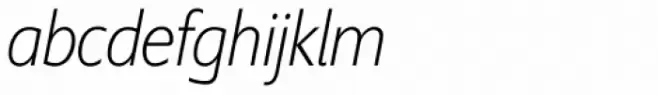 Supra Condensed ExtraLight Italic