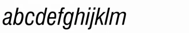 Swiss 721 Regular Condensed Italic
