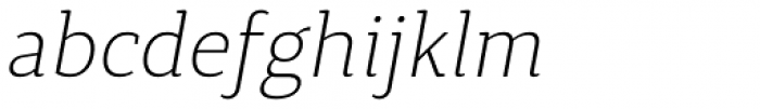 Synerga Pro Extra Light Italic