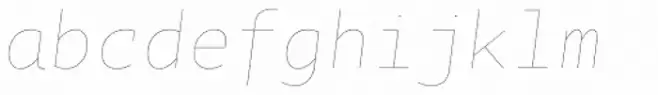 Tabac Mono Hair Italic