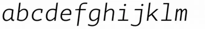 Tabac Mono Light Italic