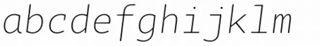 Tabac Mono Thin Italic