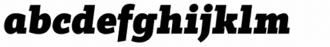 Tabac Slab Black Italic